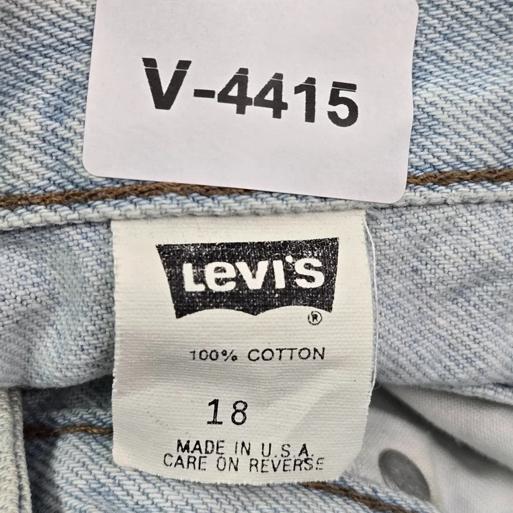VINTAGE Levi's 900‎ Women Jeans 18 Blue Denim Mom High Rise Silver Tab 90s USA